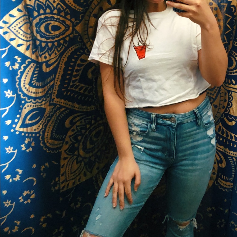 Beer Pong Cropped top